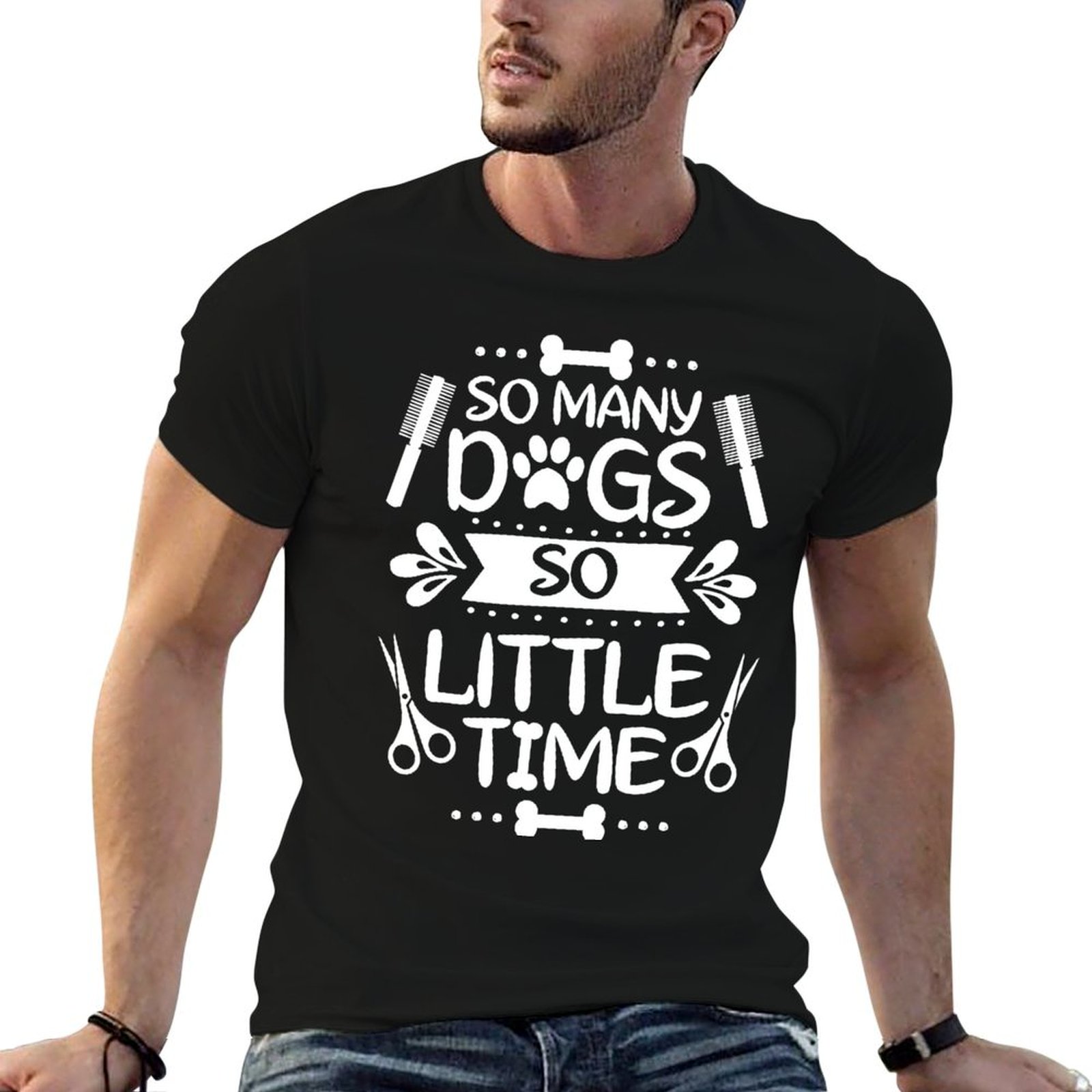Men'S Grooming Gift Ideas - T-shirt décontracté pour toilettage canin, idée
