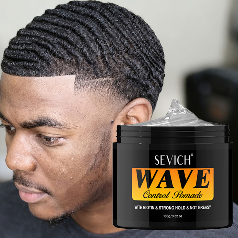 Men'S Grooming Gel - Pommade Deep Wave pour Hommes Noirs