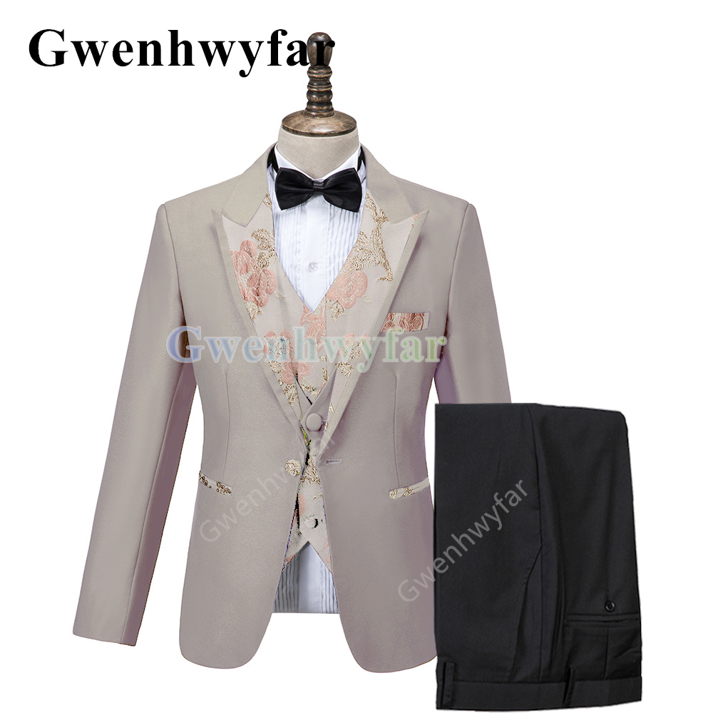 Men'S Grooming Trends - Gwenhwyfar-Blazer Slim Fit pour marié, veste