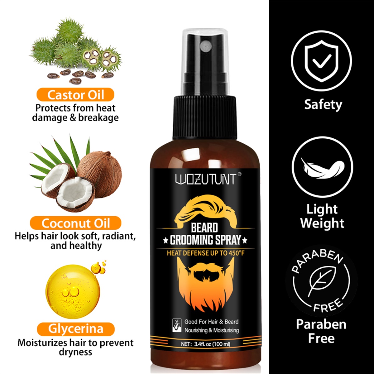 Spray de soin pour barbe, séru - Mens Grooming Treatment avis et prix