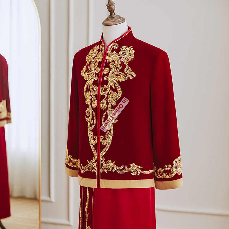 Robe de marié chinoise en velo - Men'S Grooming Trends avis et prix