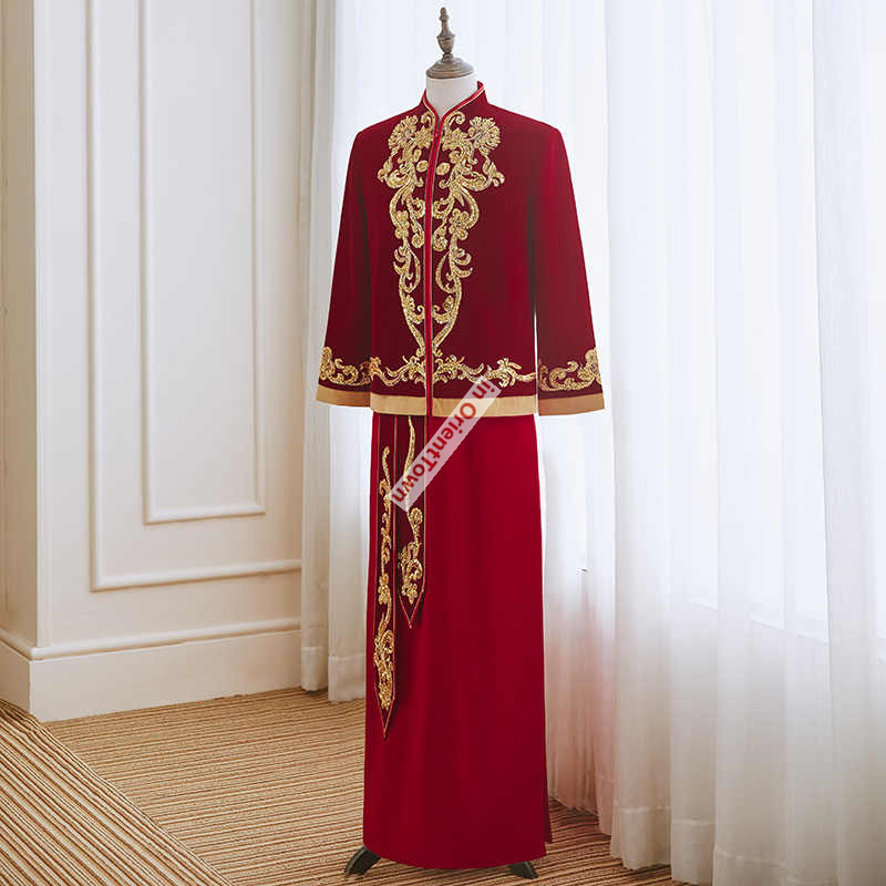 Robe de marié chinoise en velo - Men'S Grooming Trends avis et prix