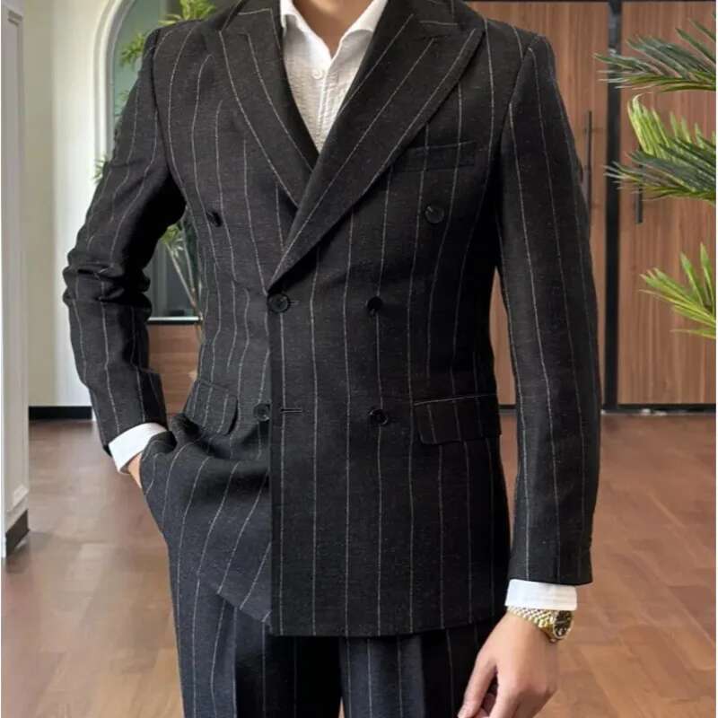 Smoking rayé à double boutonna - Men'S Grooming Trends avis et prix