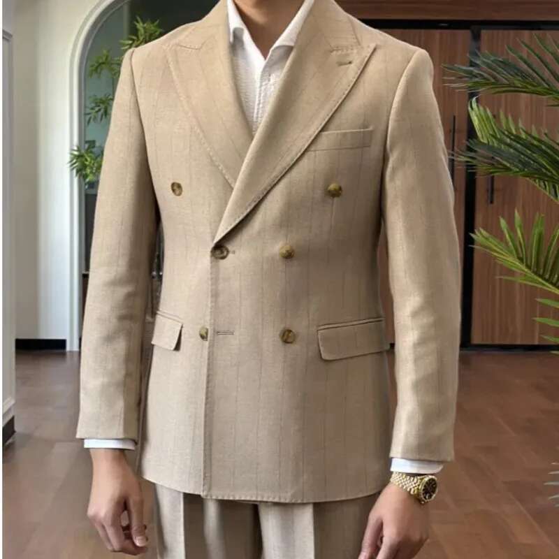 Smoking rayé à double boutonna - Men'S Grooming Trends avis et prix